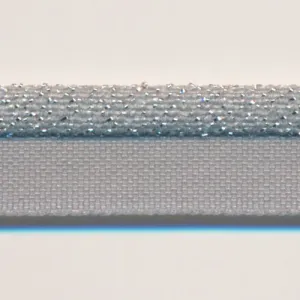 Metallic Stretch Piping (Silver) #49 Charcoal