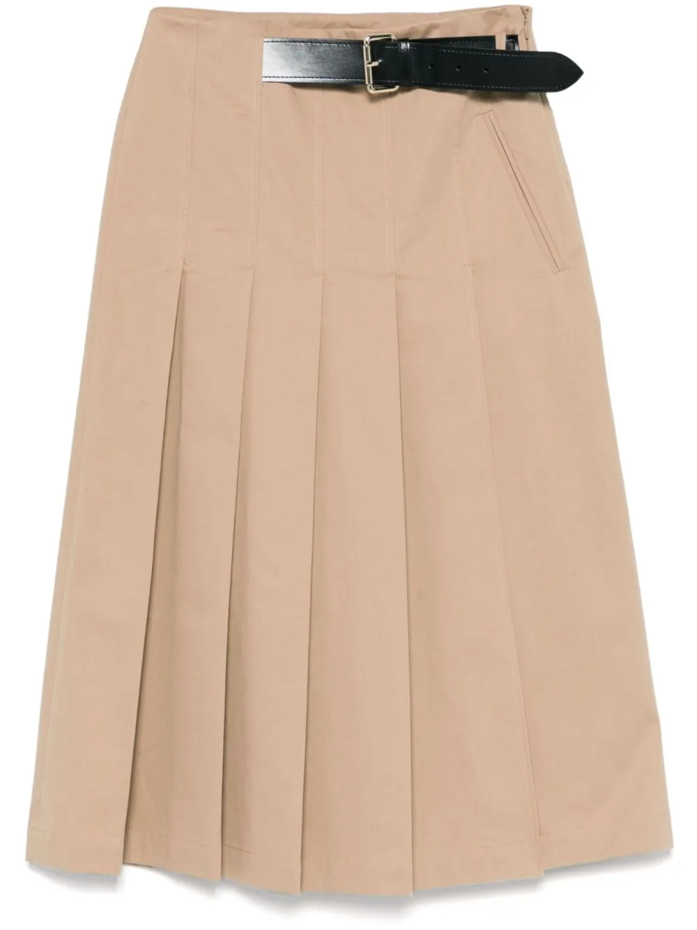Mimi cotton midi skirt