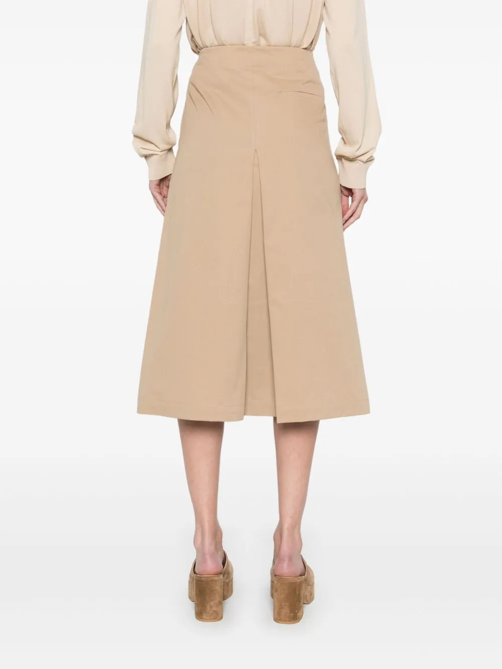 Mimi cotton midi skirt