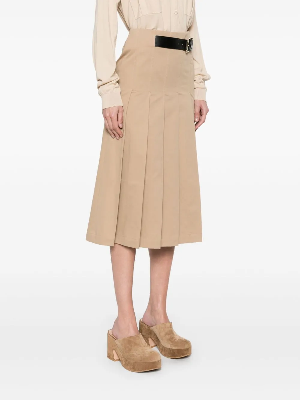 Mimi cotton midi skirt