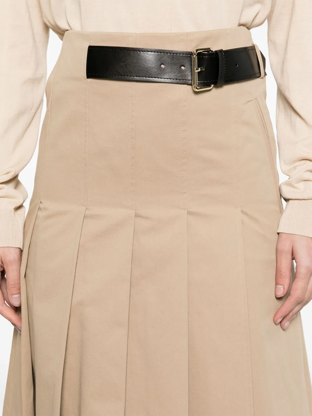 Mimi cotton midi skirt
