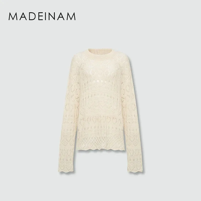 Mohair Lace Knit Sweater