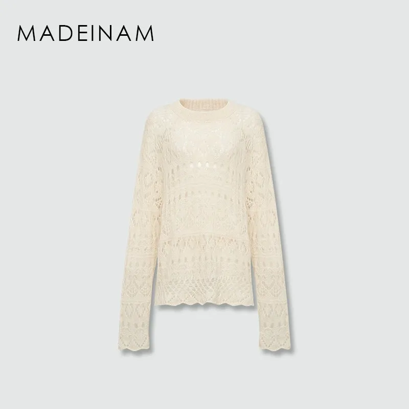 Mohair Lace Knit Sweater