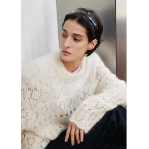 Mohair Lace Knit Sweater