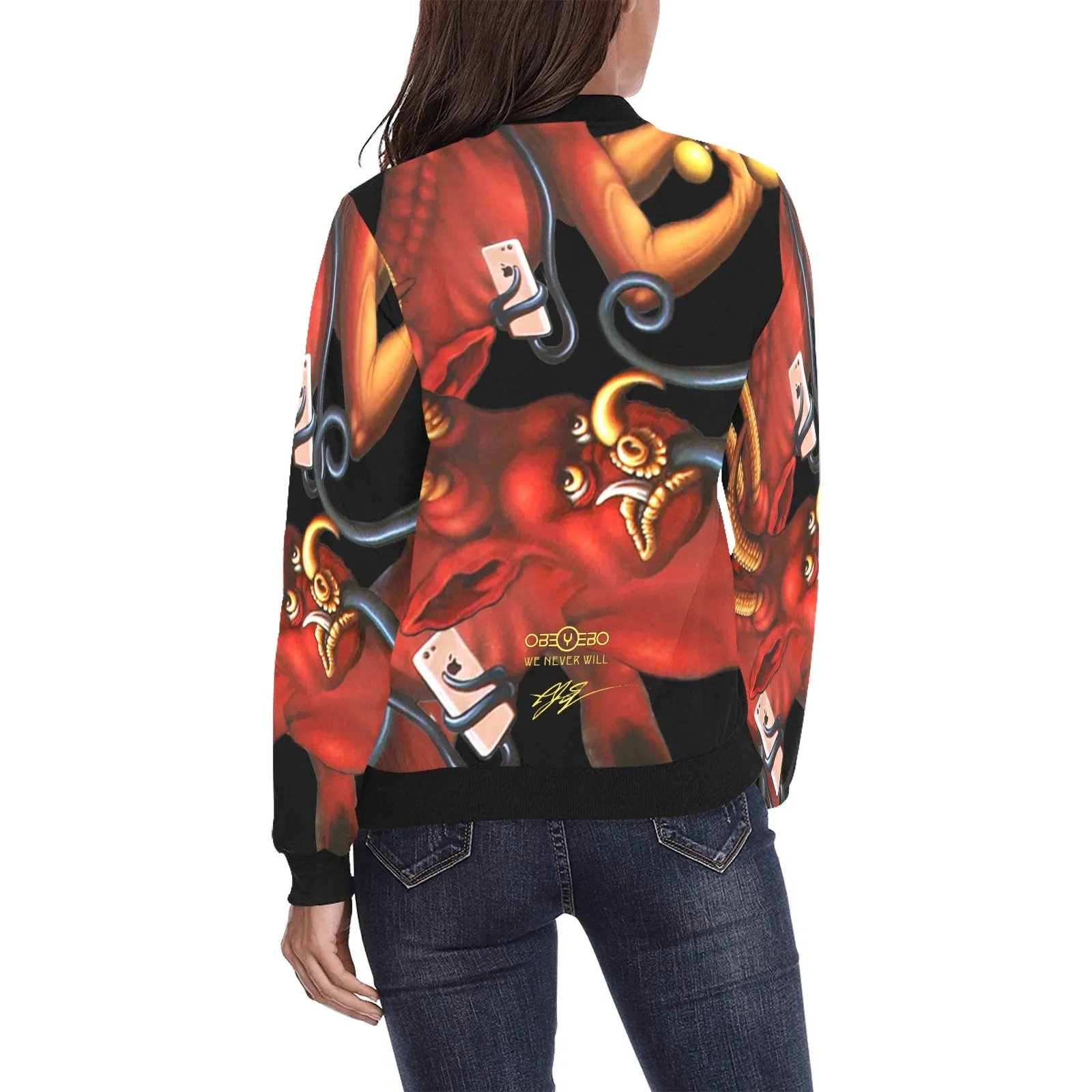 Molecular Martyrdom Women's Bomber Jacket