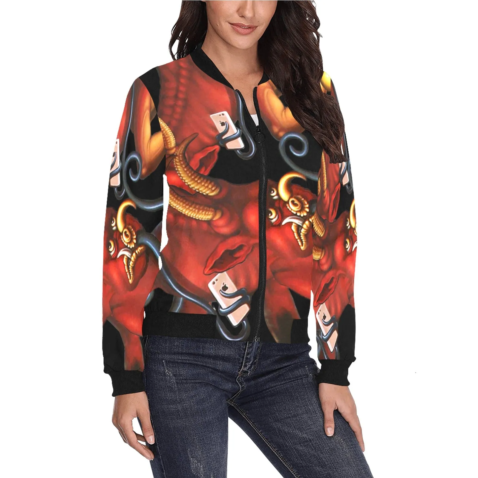 Molecular Martyrdom Women's Bomber Jacket