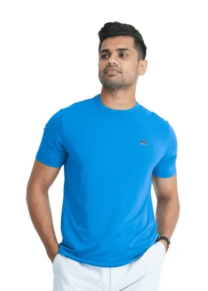 Moose Comfort Fit Crew Neck T Shirt - Airy Blue