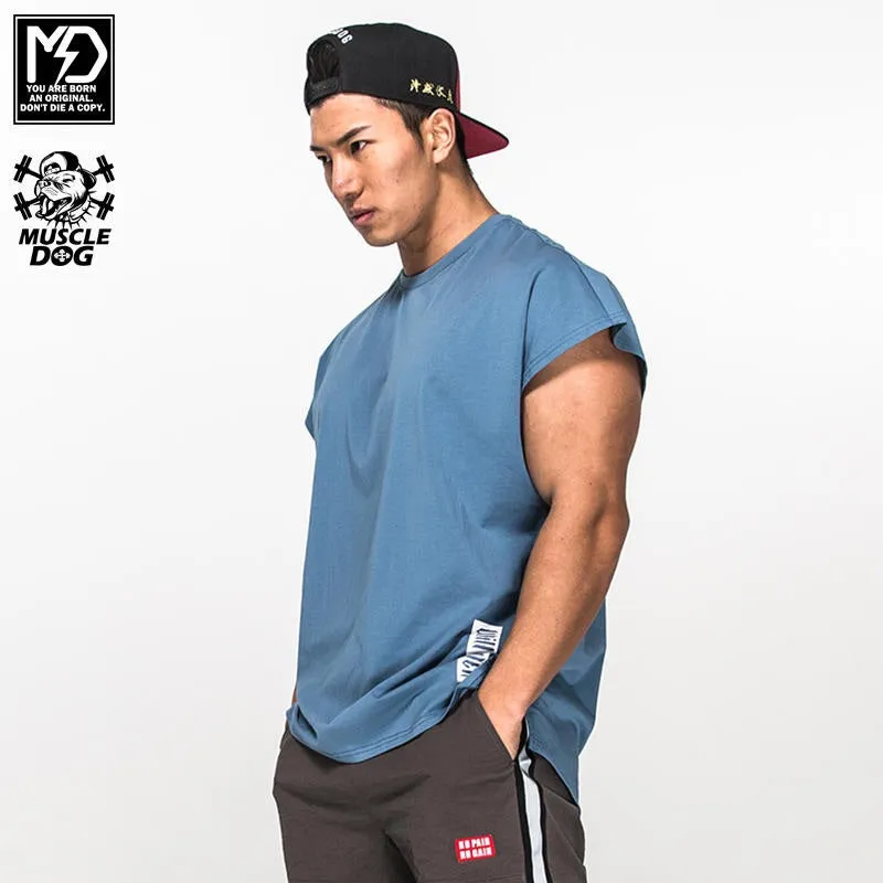 MuscleDog Will Power Cap Sleeve Workout T-Shirt