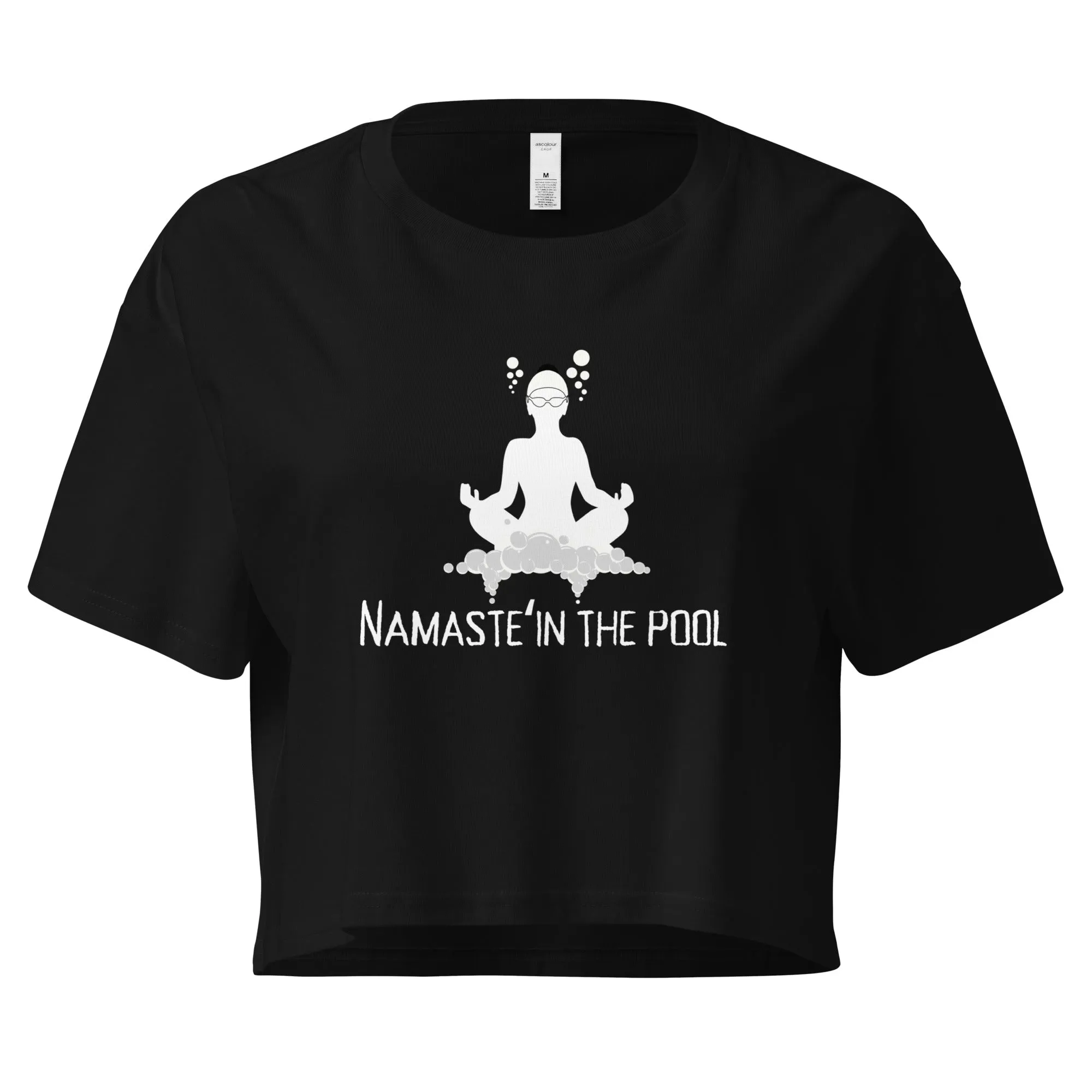 Namaste In The Pool Women’s Cotton Crop Top
