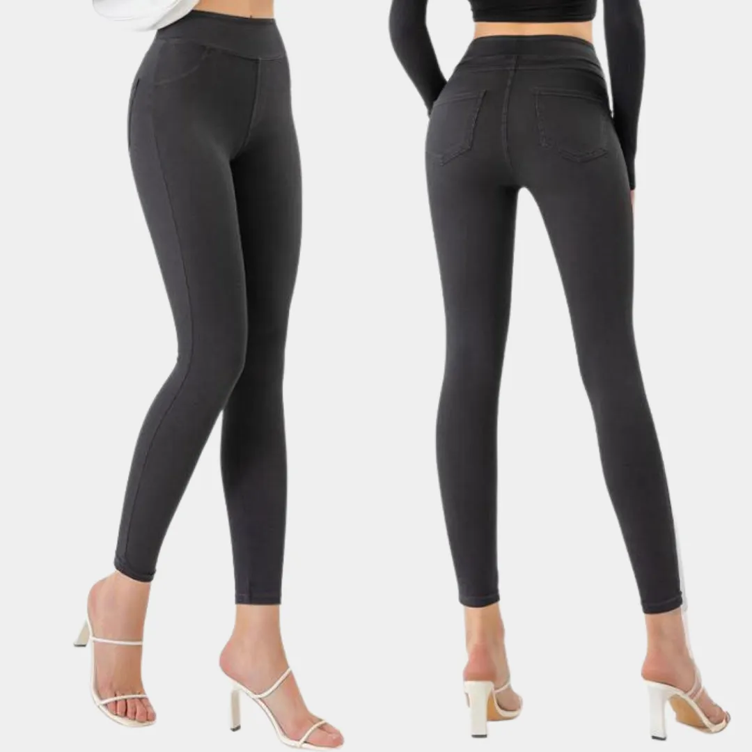 Nettie - Women's Fitted Denim Leggings