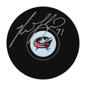 Nick Foligno Autographed Columbus Blue Jackets Puck