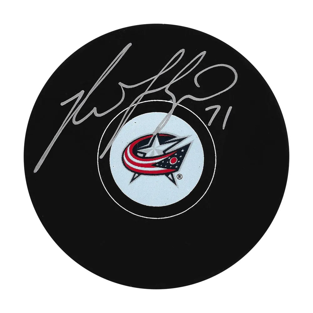 Nick Foligno Autographed Columbus Blue Jackets Puck