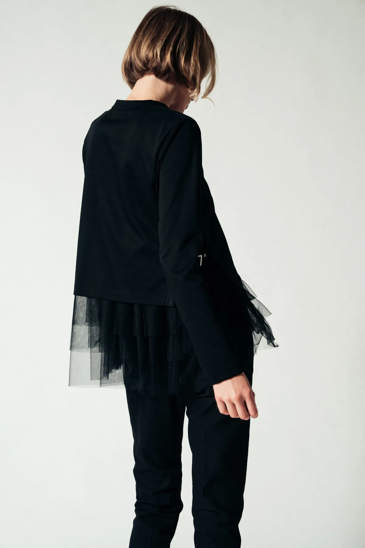 NOIR KEI NINOMIYA | PONTE LONG SLEEVE TOP