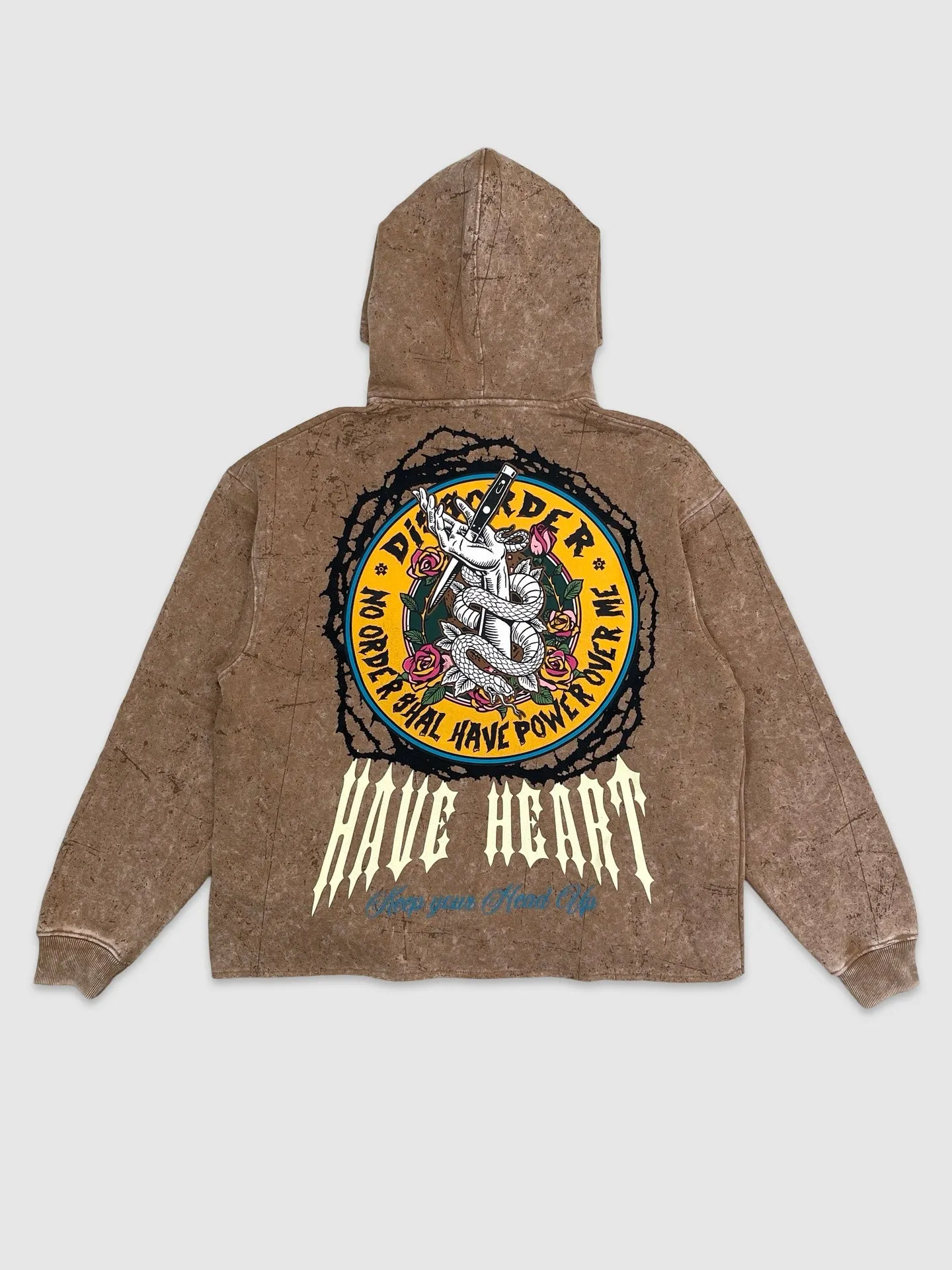 NOR-GN4094-Have Heart Full Zip Crop Hoodie