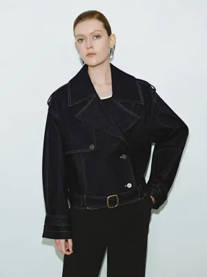 Notched Collar Denim Jackets