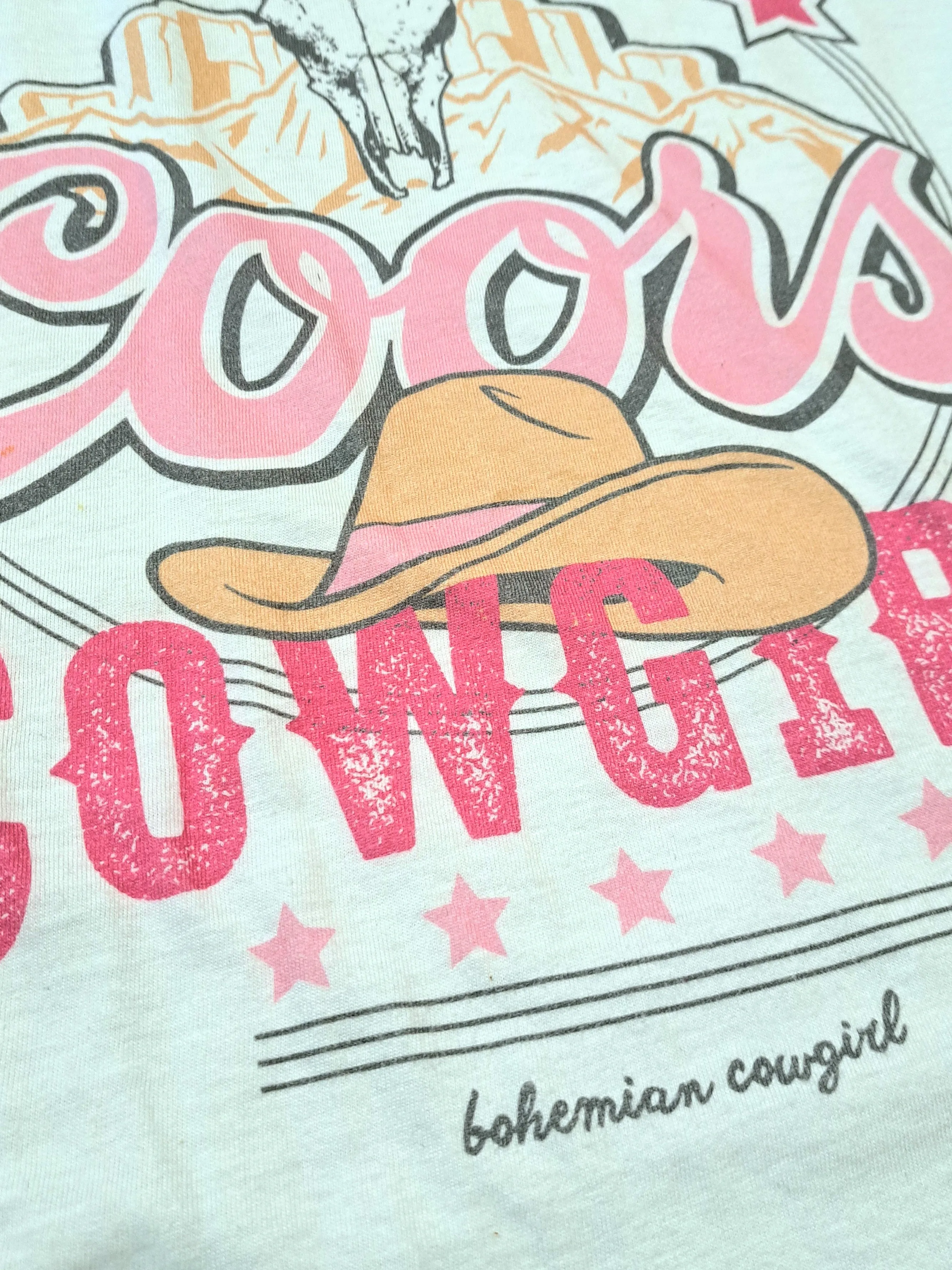 Original Coors Cowgirl Pastel White T-Shirt - WS