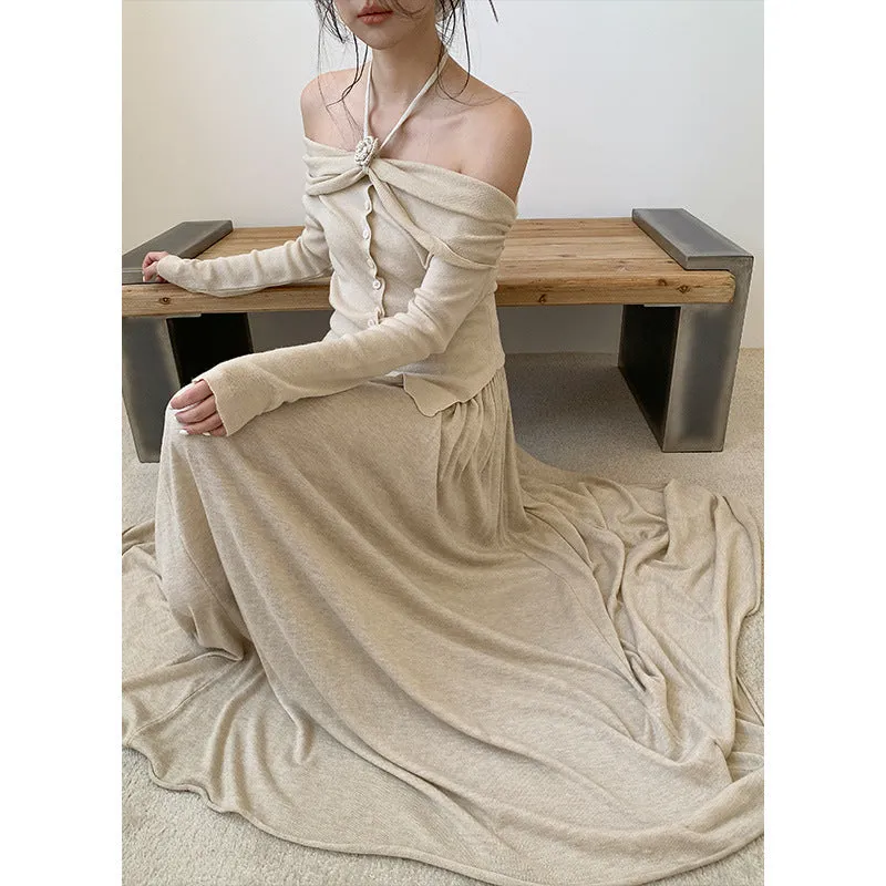 Oversized draping skirt