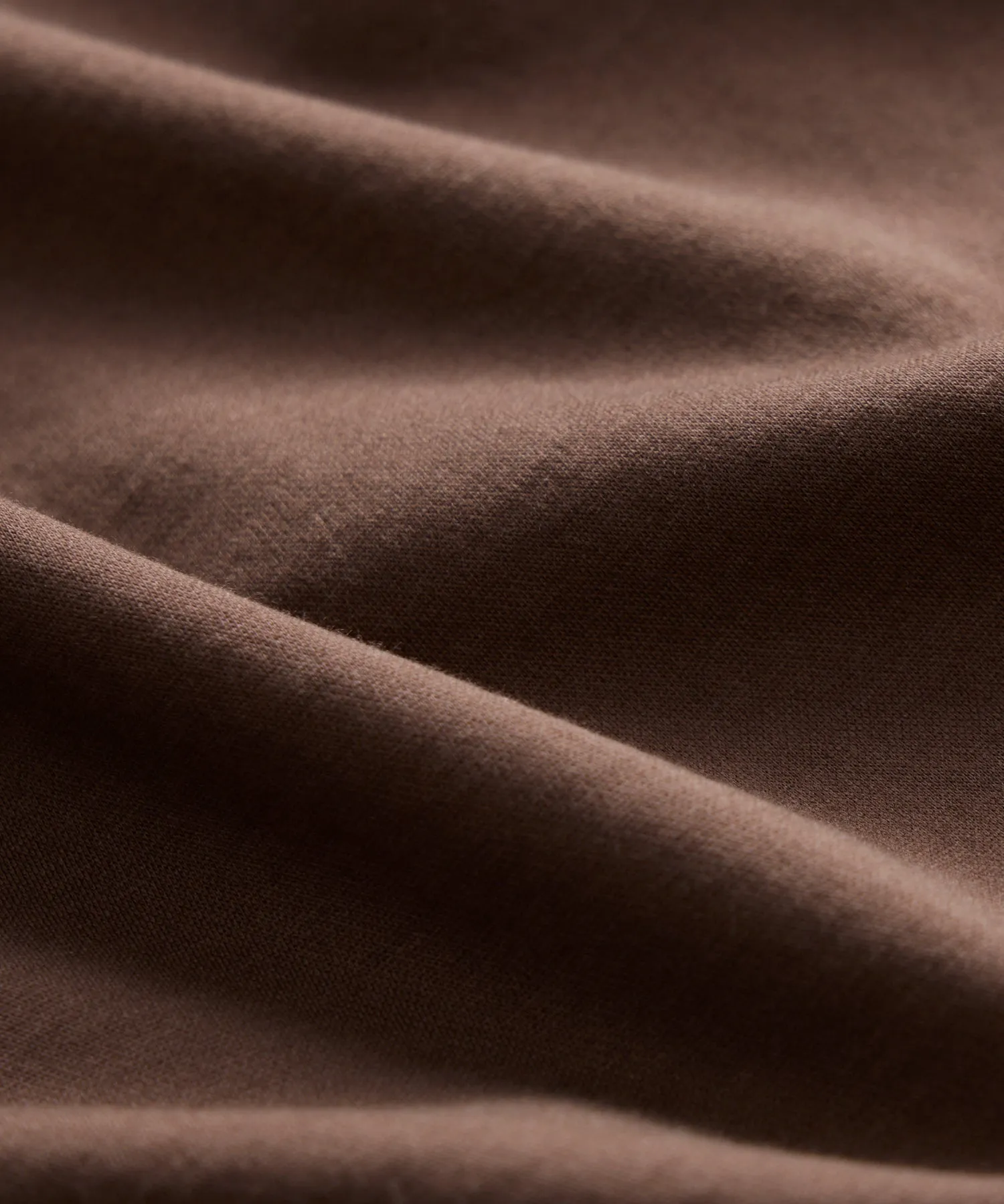 Oversized Luxe Jersey Tee in Toasted Brown