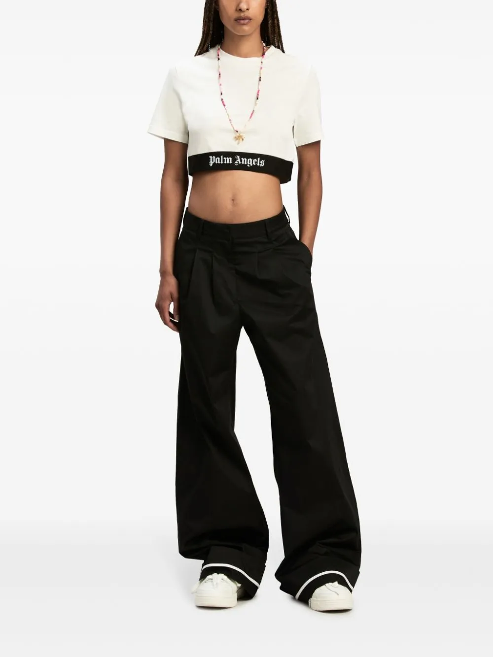 Palm Angels T-Shirt And White Polo