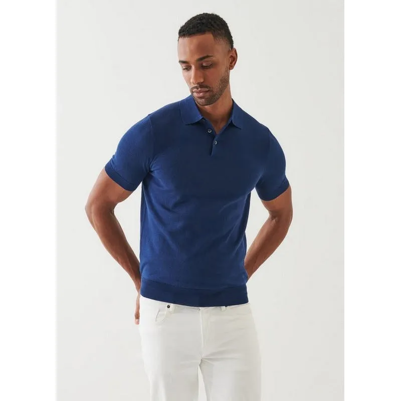 Patrick Assaraf | Cotton Cupro Button Polo (4 Colors)