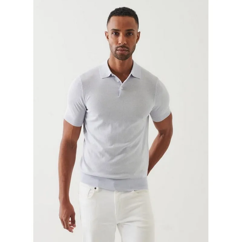Patrick Assaraf | Cotton Cupro Button Polo (4 Colors)