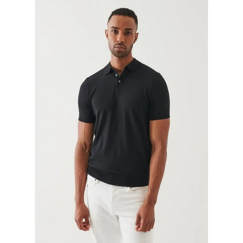 Patrick Assaraf | Cotton Cupro Button Polo (4 Colors)