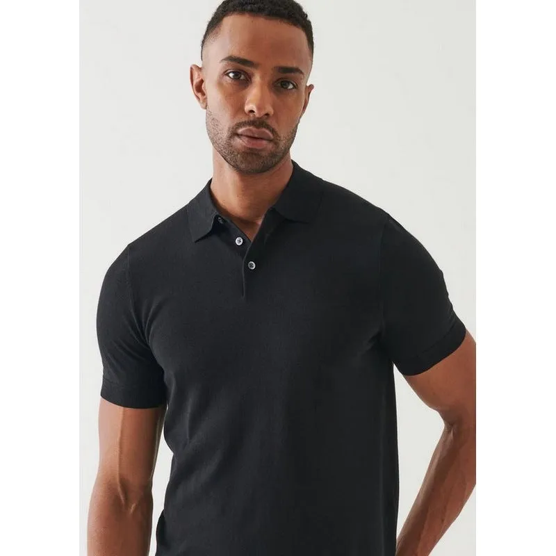 Patrick Assaraf | Cotton Cupro Button Polo (4 Colors)