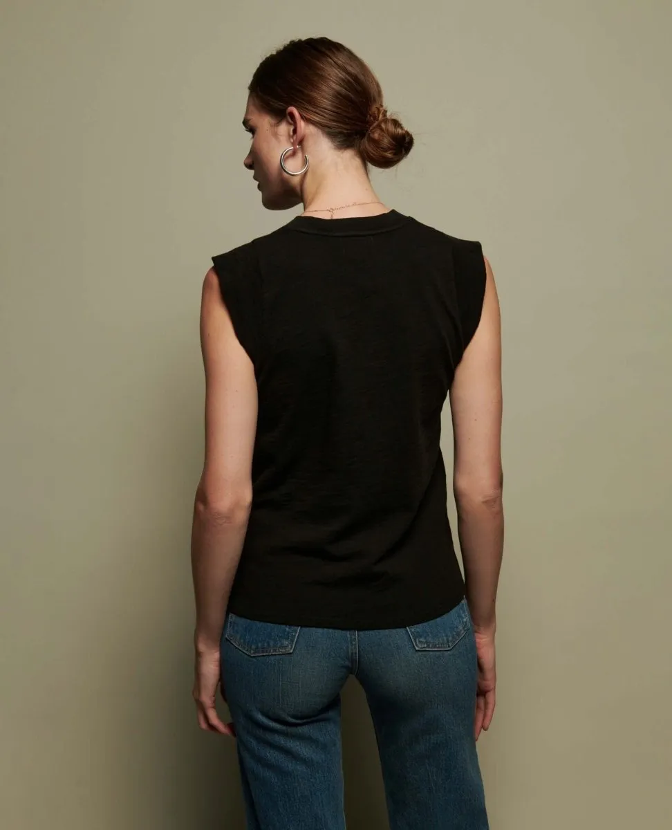 Patti Muscle Tank Jet Black