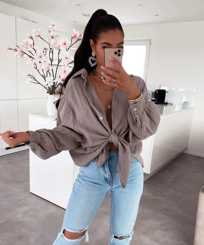 Pauline - oversized muslin blouse freya