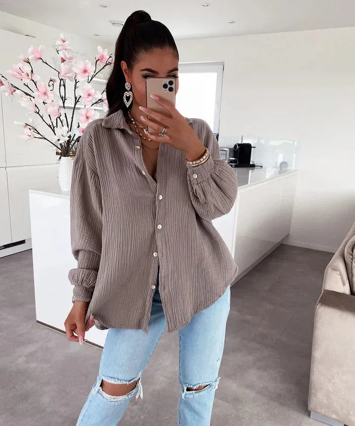 Pauline - oversized muslin blouse freya