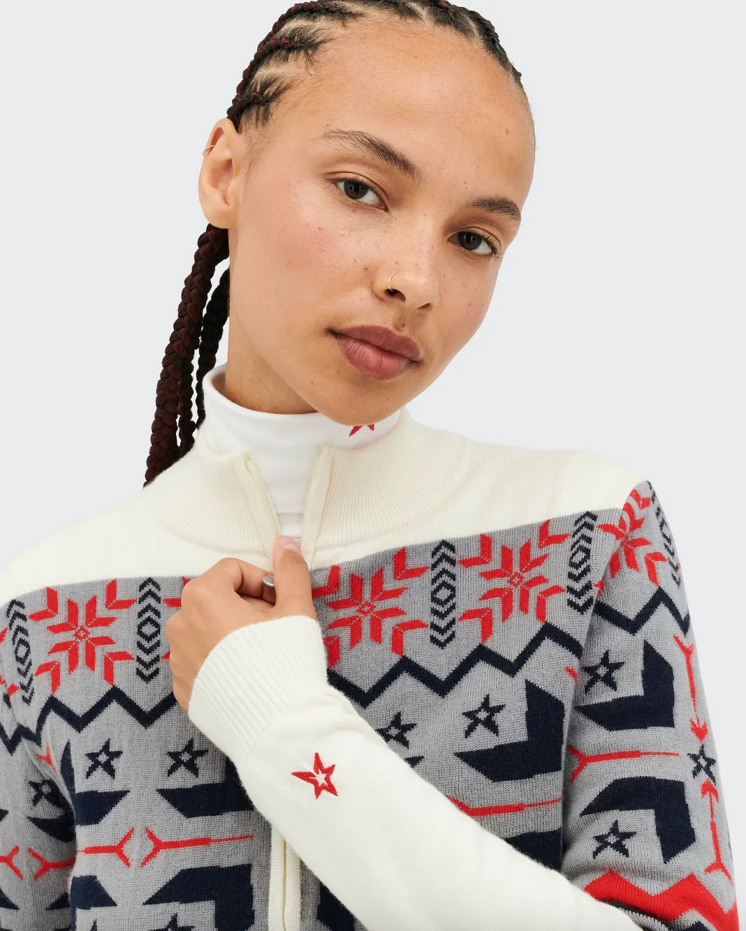 Perfect Moment Nordic Merino Wool Half Zip