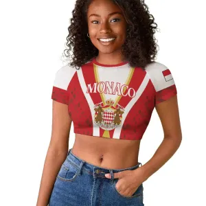 Personalized Monaco Raglan Cropped T shirt Deo Juvante Sporty Style LT01