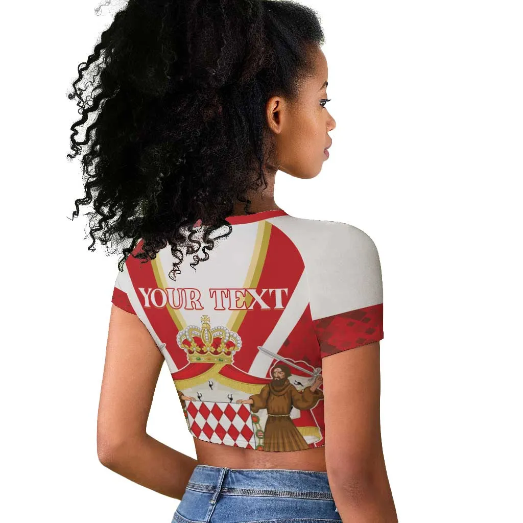 Personalized Monaco Raglan Cropped T shirt Deo Juvante Sporty Style LT01