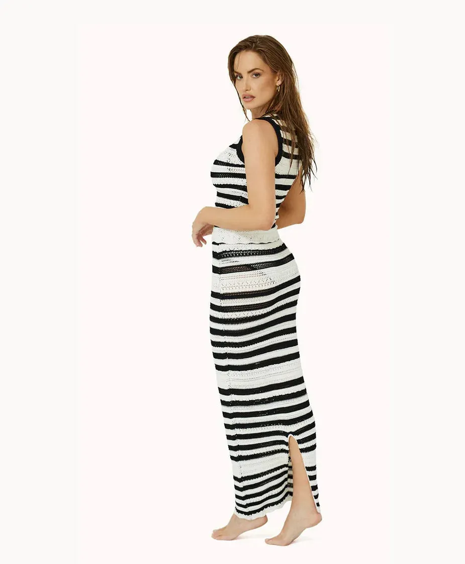 PilyQ Crochet Long Skirt