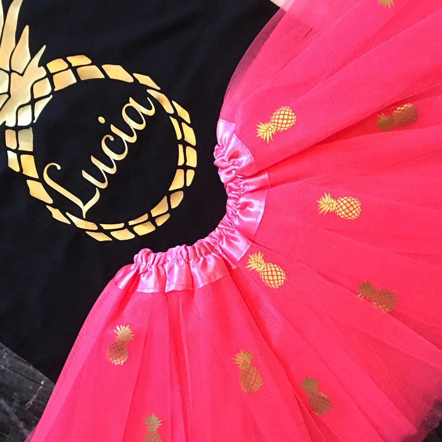 Pineapple Custom Birthday Outfit for Girls