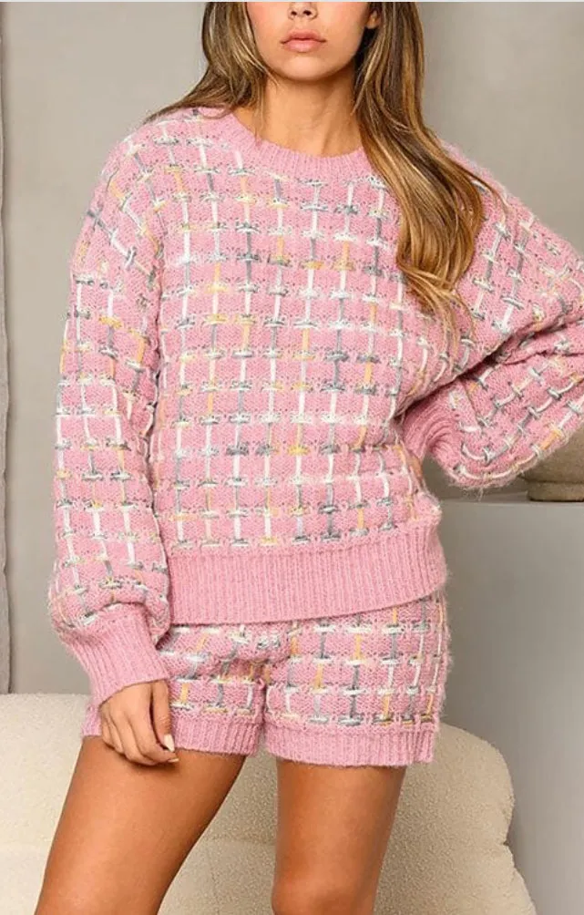 Pink Me Sweater Top (Top only)