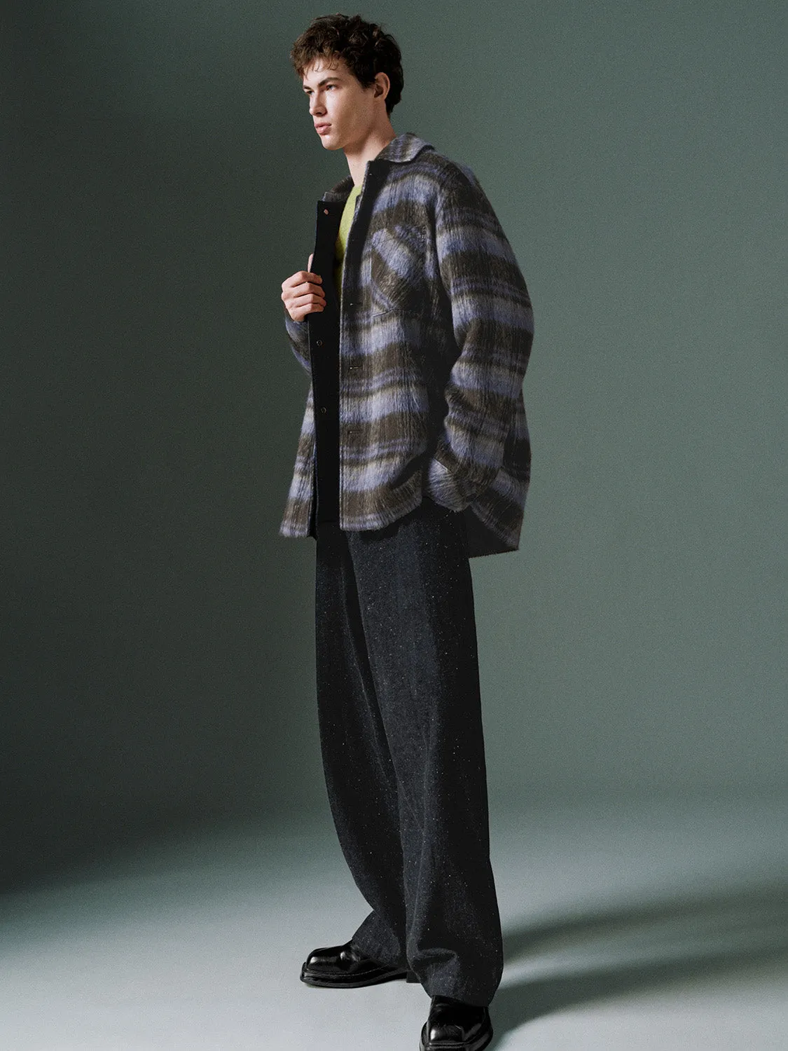 Plaid Button Up Jackets