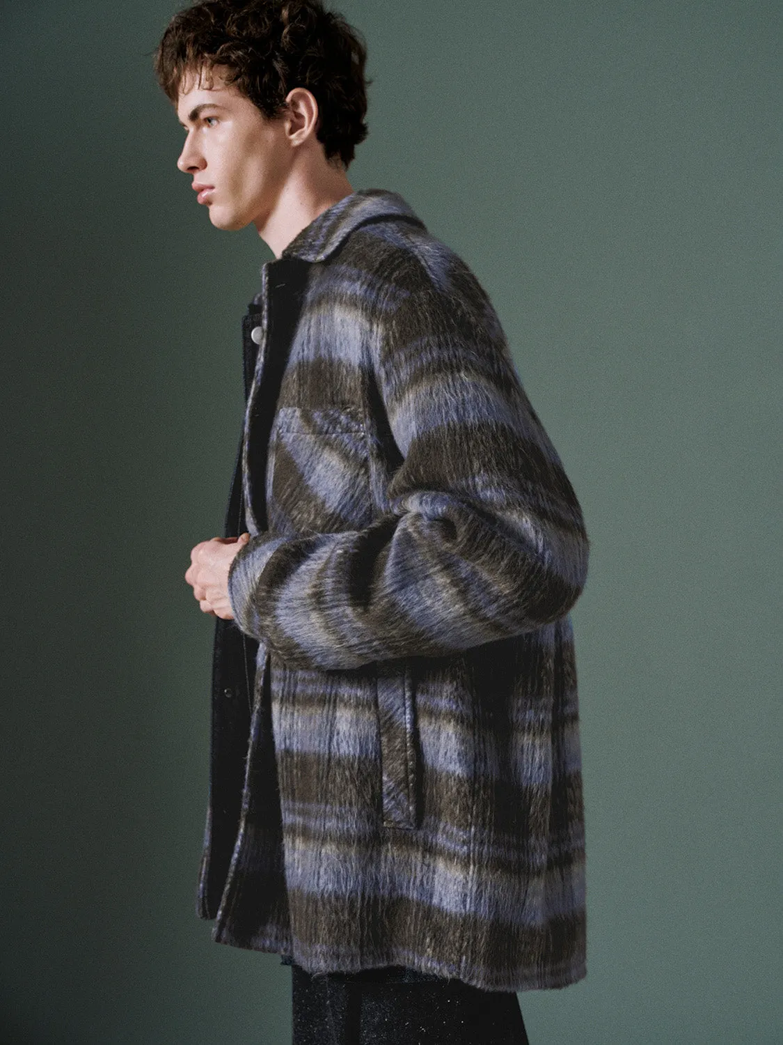 Plaid Button Up Jackets