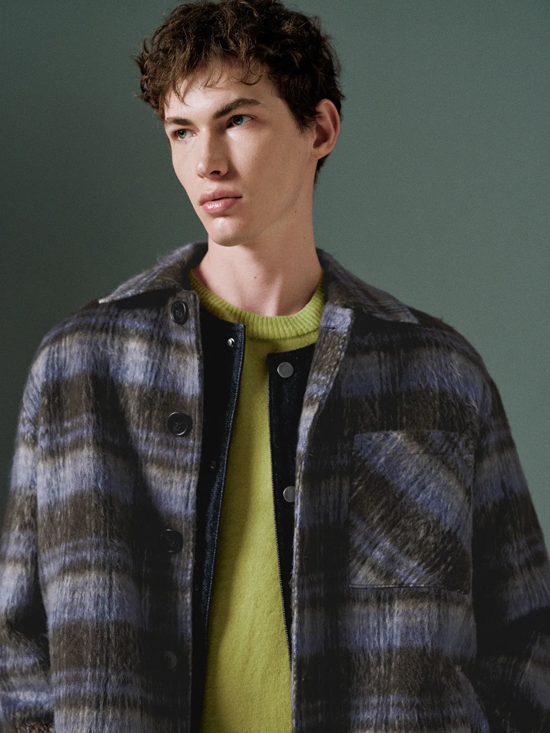 Plaid Button Up Jackets