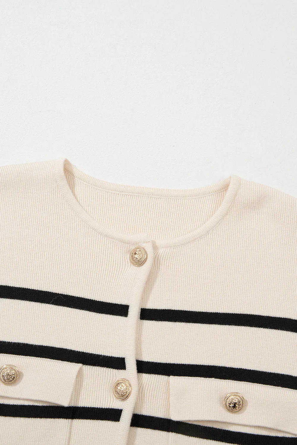 Pocket Buttoned Cardigan Sweater