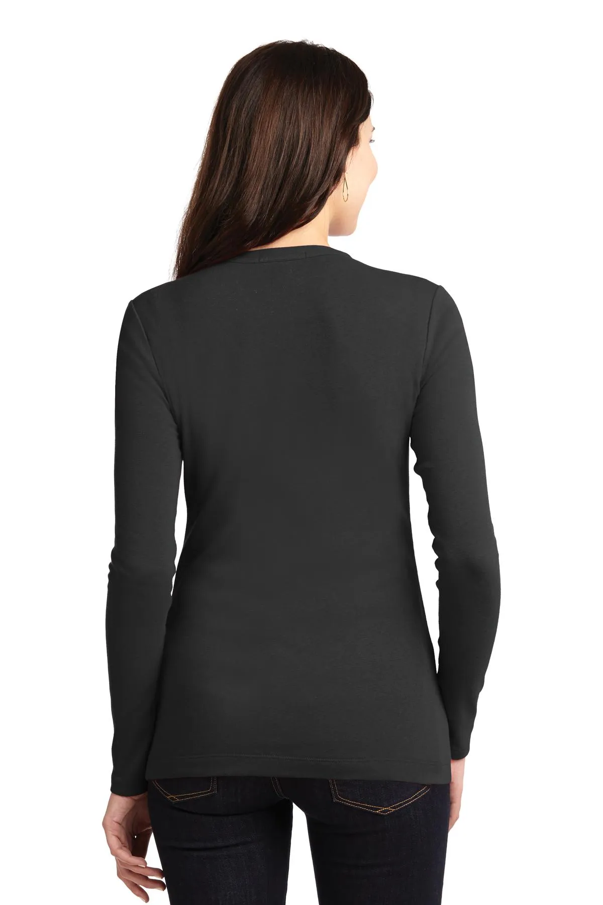 Port Authority Women's Concept Stretch Button-Front Cardigan. LM1008 Black