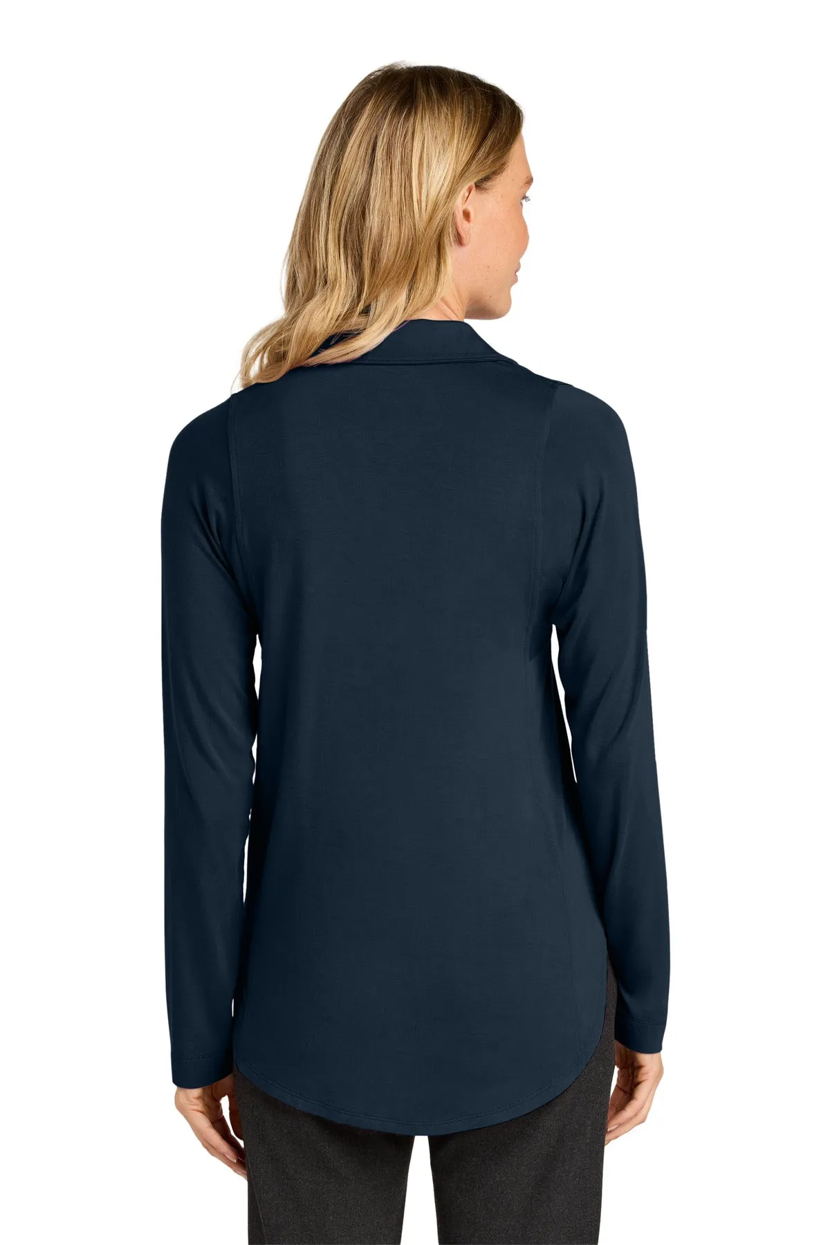 Port Authority Women's Luxe Knit Button Tunic LK5602 River Blue Navy