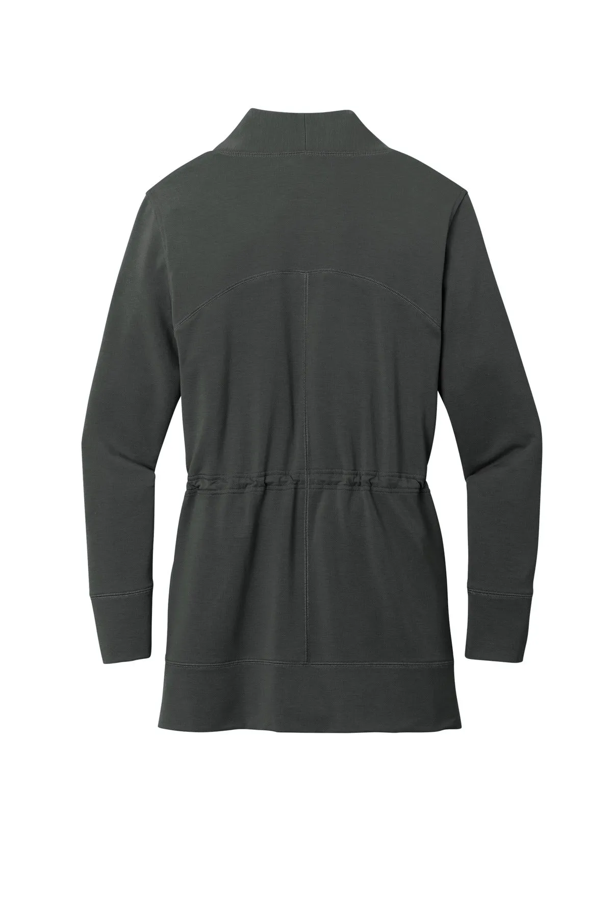 Port Authority Women's Microterry Cardigan LK825 Charcoal