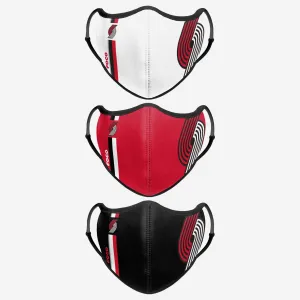 Portland Trail Blazers Sport 3 Pack Face Cover