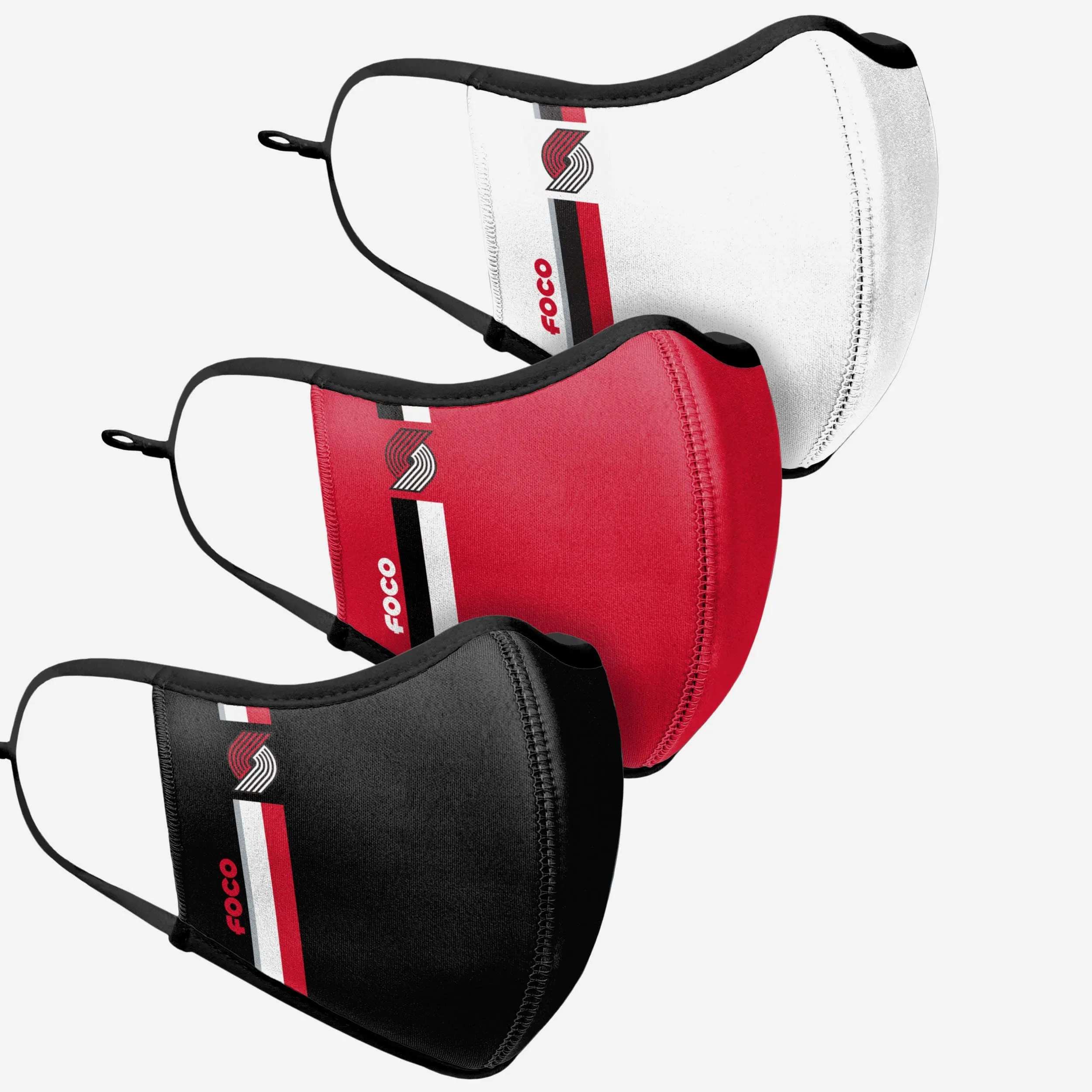 Portland Trail Blazers Sport 3 Pack Face Cover