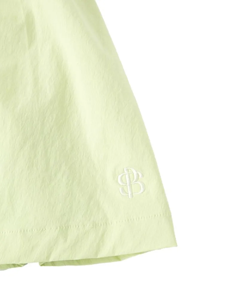 POSHERD PinTuck Volume Skirt - Lemon Green