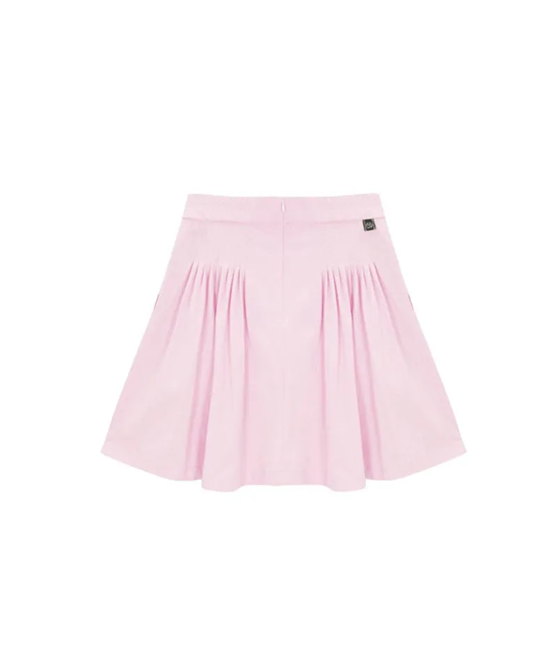 POSHERD PinTuck Volume Skirt - Light Pink