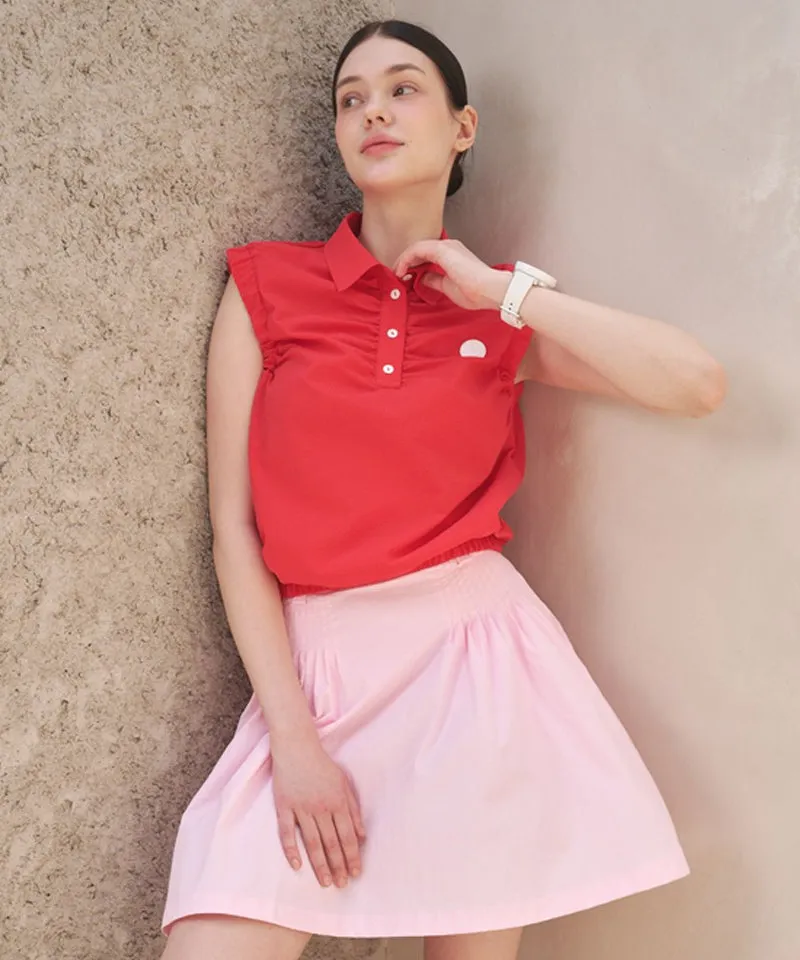 POSHERD PinTuck Volume Skirt - Light Pink