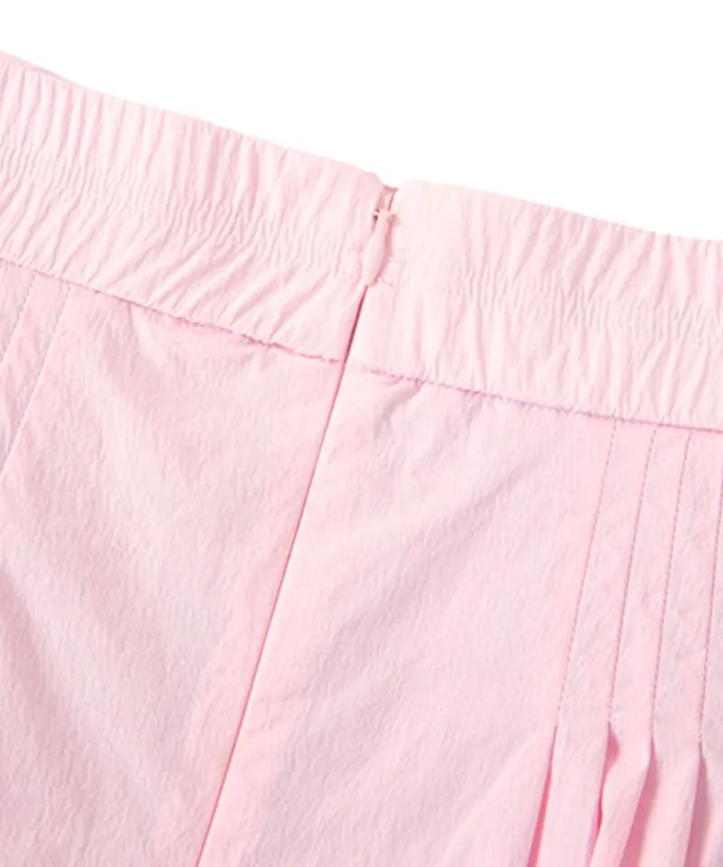 POSHERD PinTuck Volume Skirt - Light Pink
