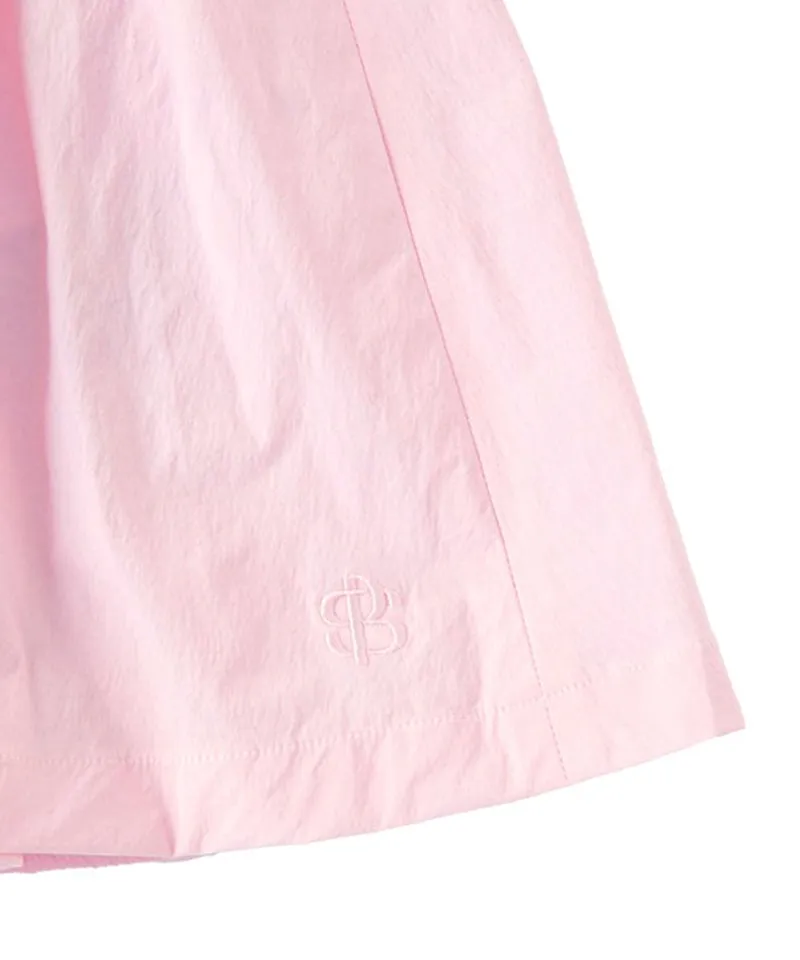 POSHERD PinTuck Volume Skirt - Light Pink